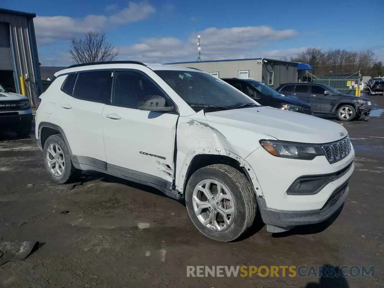 4 fotografías del automóvil dañado 3C4NJDBN2RT133006 JEEP COMPASS 2024