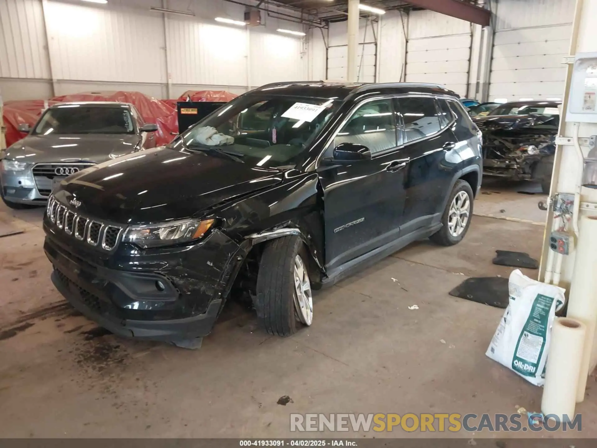 2 fotografías del automóvil dañado 3C4NJDBN3RT175331 JEEP COMPASS 2024
