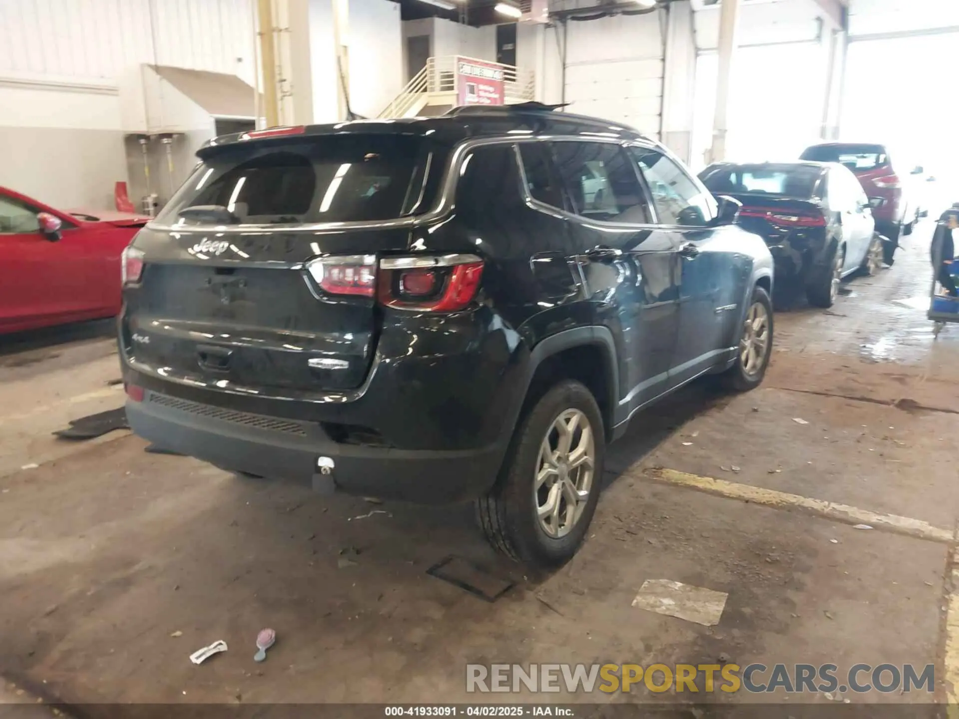 4 fotografías del automóvil dañado 3C4NJDBN3RT175331 JEEP COMPASS 2024