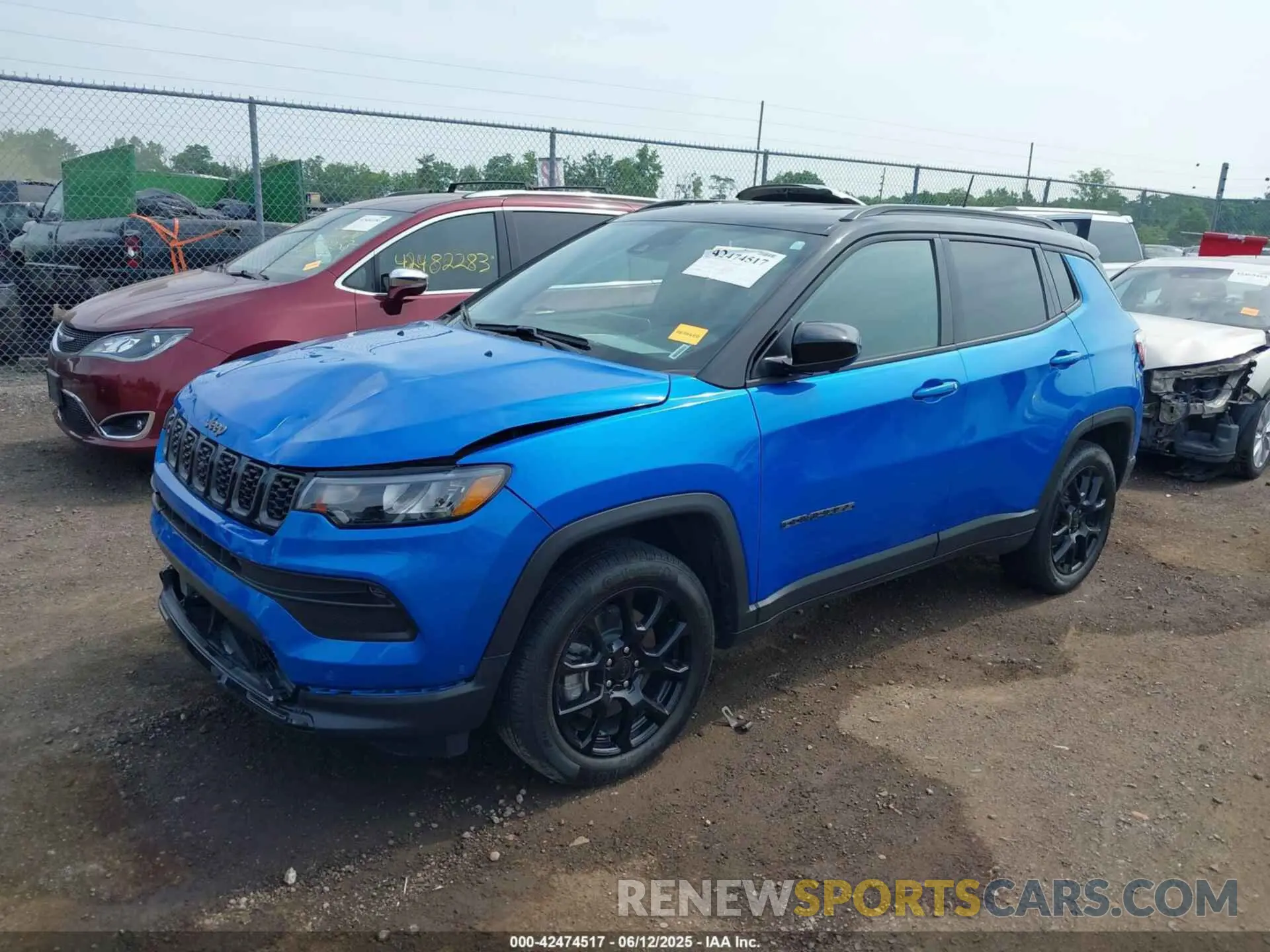 2 fotografías del automóvil dañado 3C4NJDBN4RT106311 JEEP COMPASS 2024