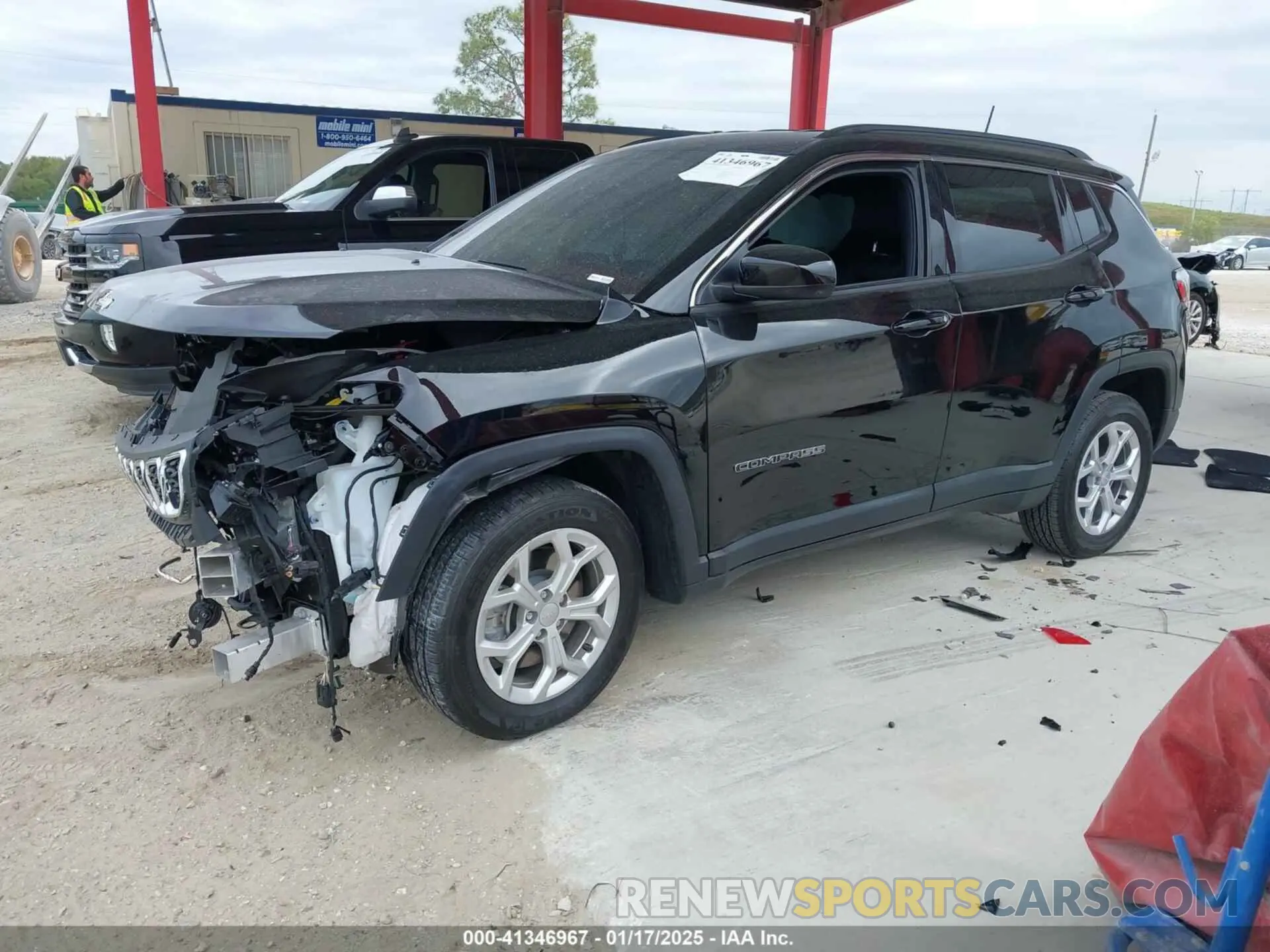 2 fotografías del automóvil dañado 3C4NJDBN4RT135081 JEEP COMPASS 2024