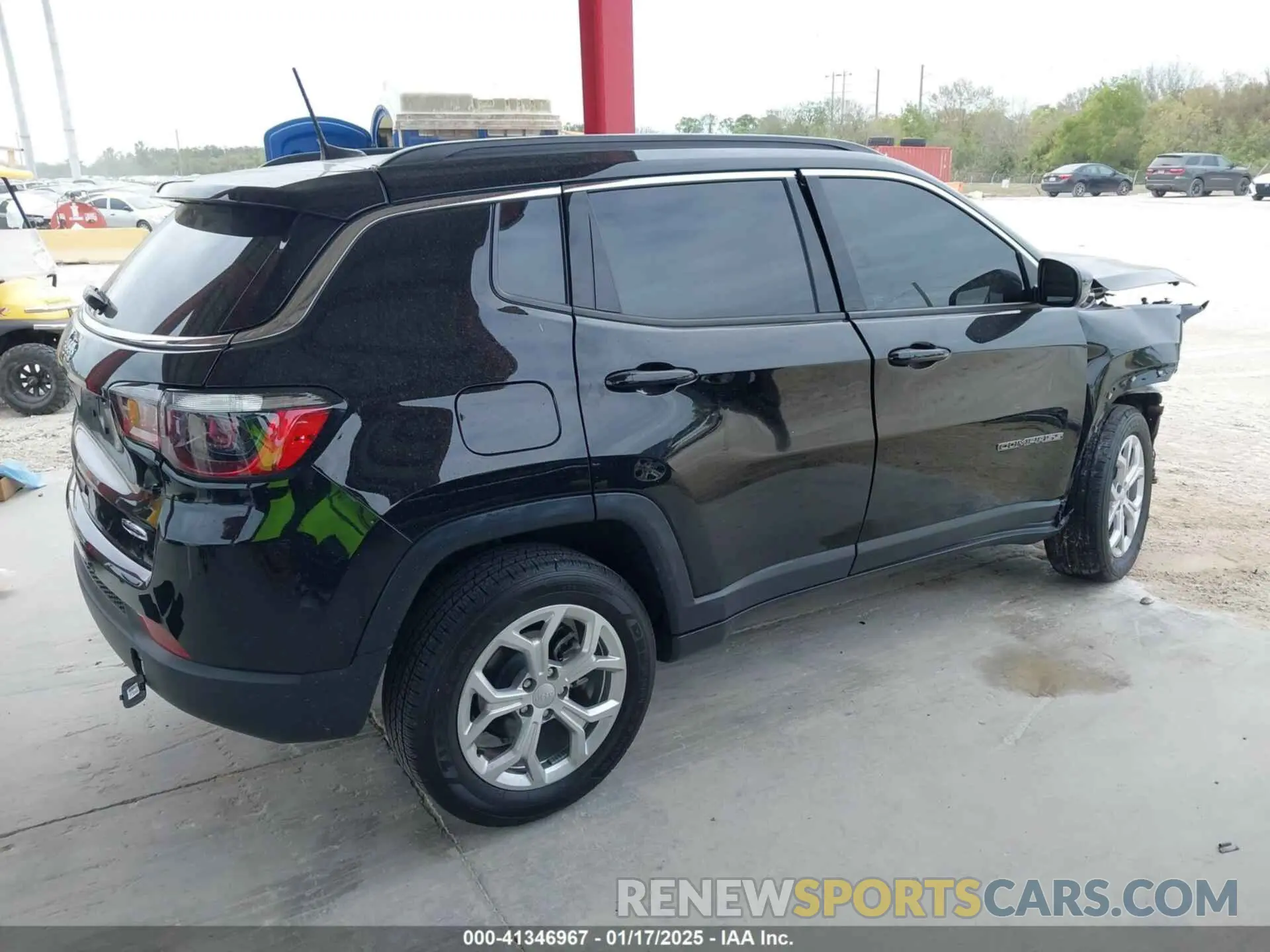 4 fotografías del automóvil dañado 3C4NJDBN4RT135081 JEEP COMPASS 2024
