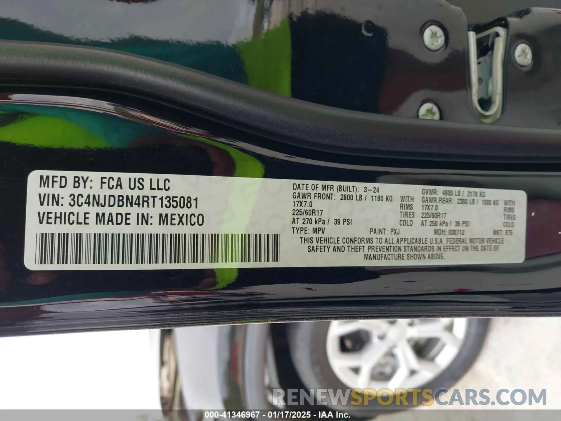 9 fotografías del automóvil dañado 3C4NJDBN4RT135081 JEEP COMPASS 2024