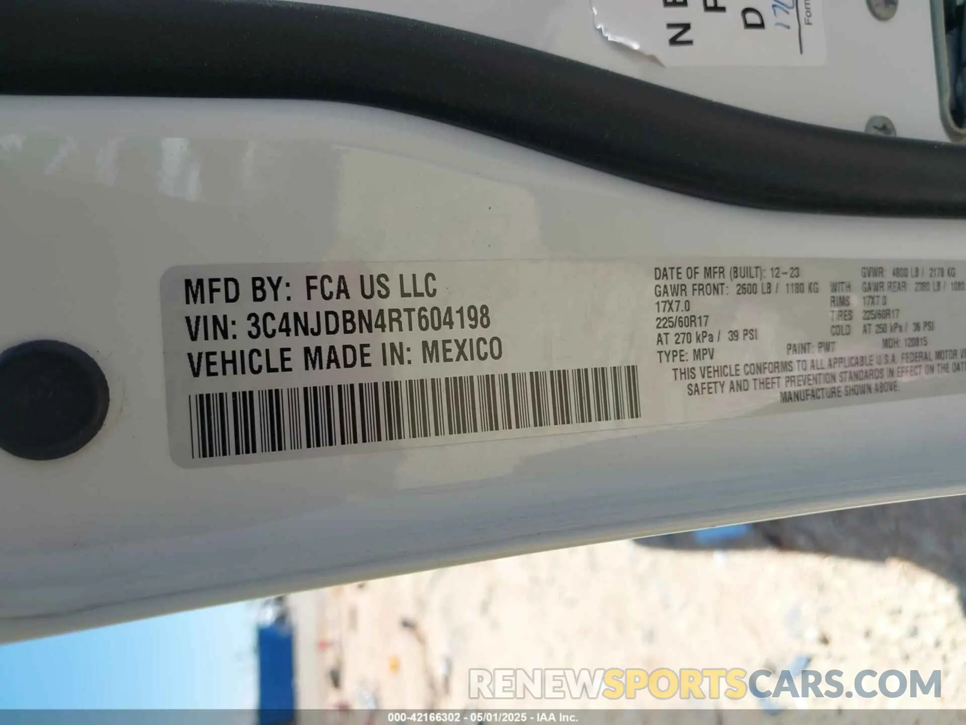 9 fotografías del automóvil dañado 3C4NJDBN4RT604198 JEEP COMPASS 2024