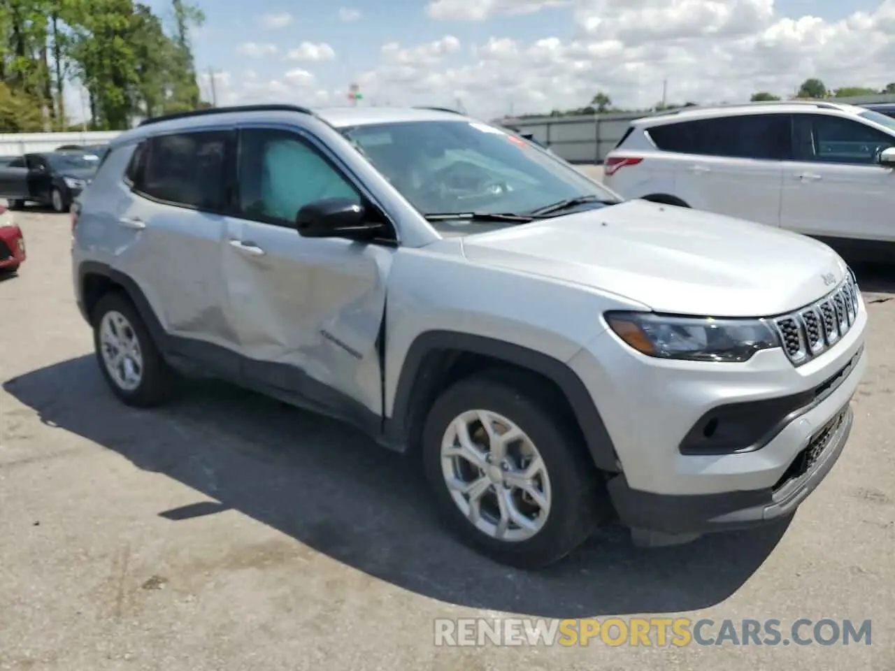 4 fotografías del automóvil dañado 3C4NJDBN5RT114739 JEEP COMPASS 2024
