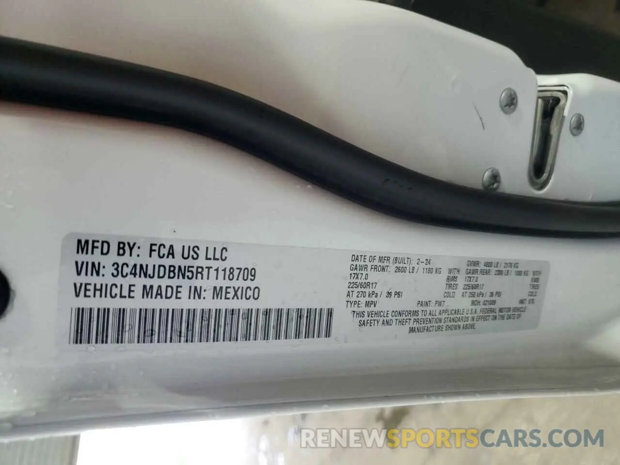 13 fotografías del automóvil dañado 3C4NJDBN5RT118709 JEEP COMPASS 2024