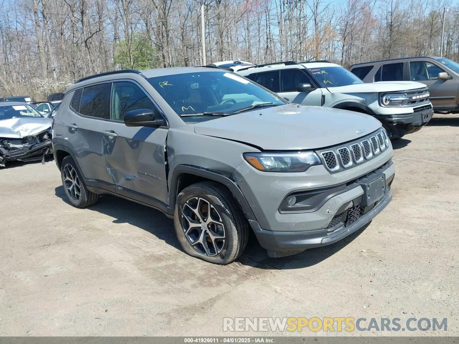 1 fotografías del automóvil dañado 3C4NJDBN5RT607675 JEEP COMPASS 2024