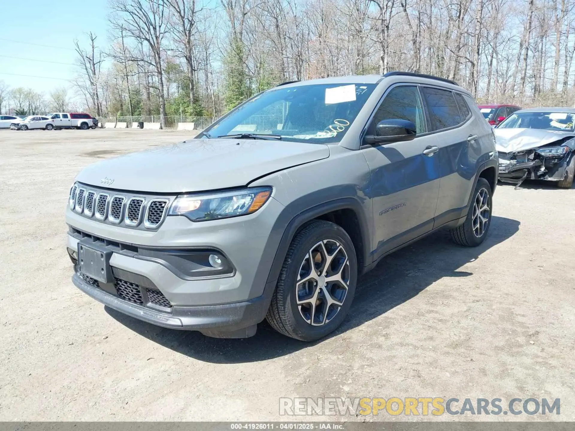 2 fotografías del automóvil dañado 3C4NJDBN5RT607675 JEEP COMPASS 2024