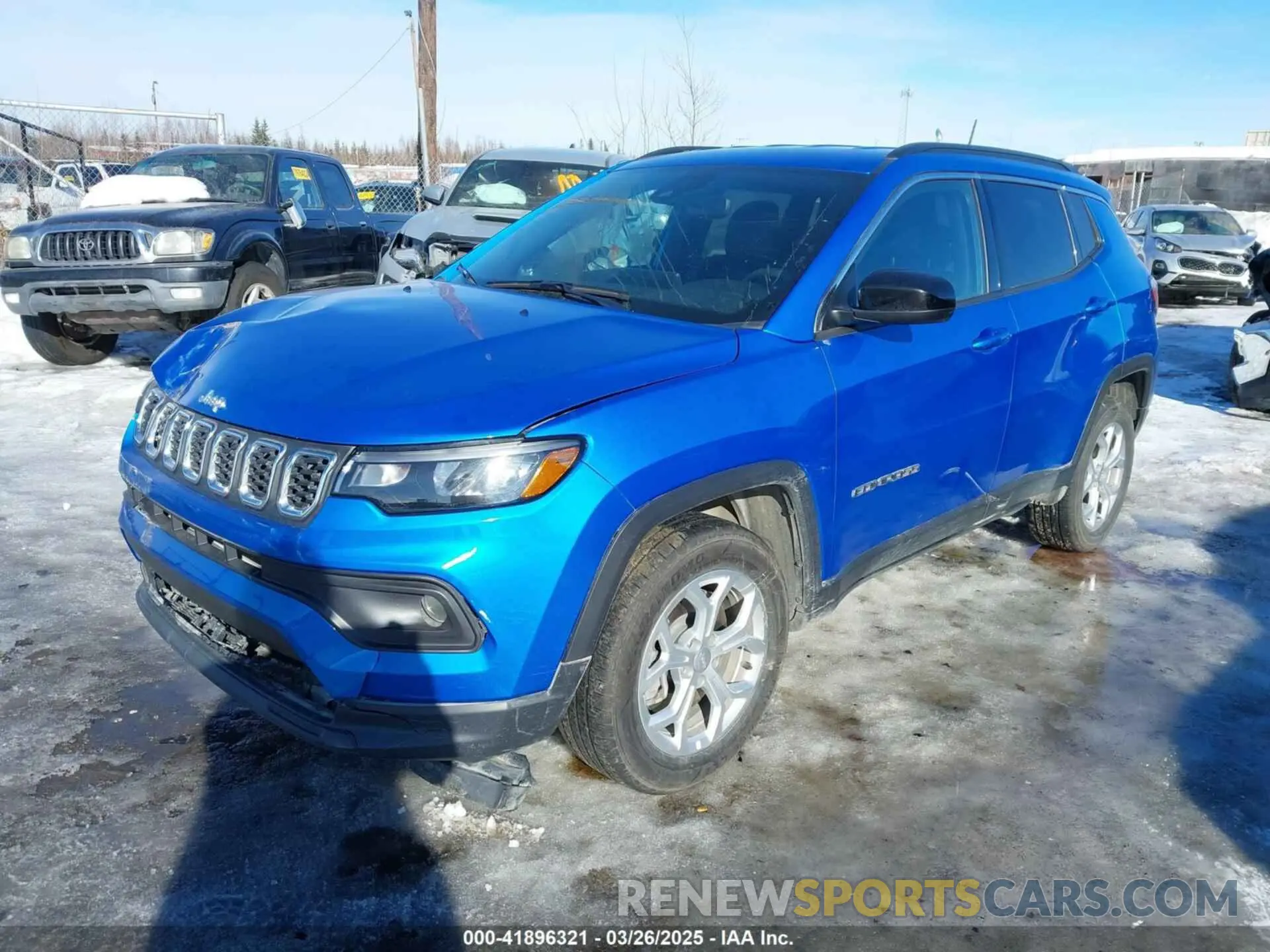 2 fotografías del automóvil dañado 3C4NJDBN6RT117908 JEEP COMPASS 2024