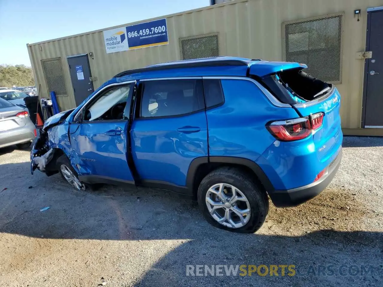 2 fotografías del automóvil dañado 3C4NJDBN7RT133146 JEEP COMPASS 2024