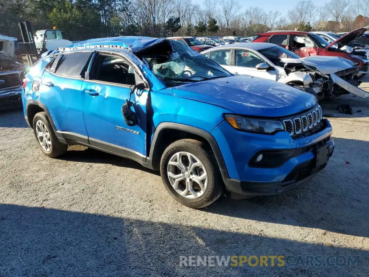 4 fotografías del automóvil dañado 3C4NJDBN7RT133146 JEEP COMPASS 2024