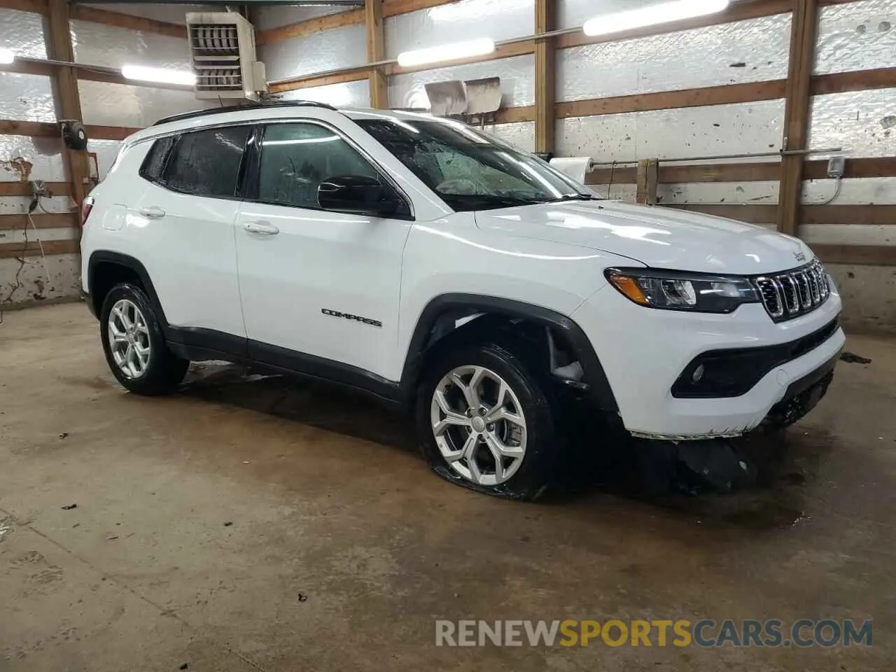 4 fotografías del automóvil dañado 3C4NJDBN9RT123430 JEEP COMPASS 2024