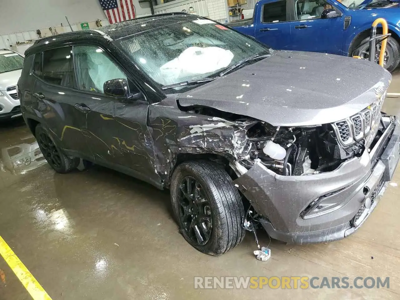 4 fotografías del automóvil dañado 3C4NJDBN9RT127025 JEEP COMPASS 2024