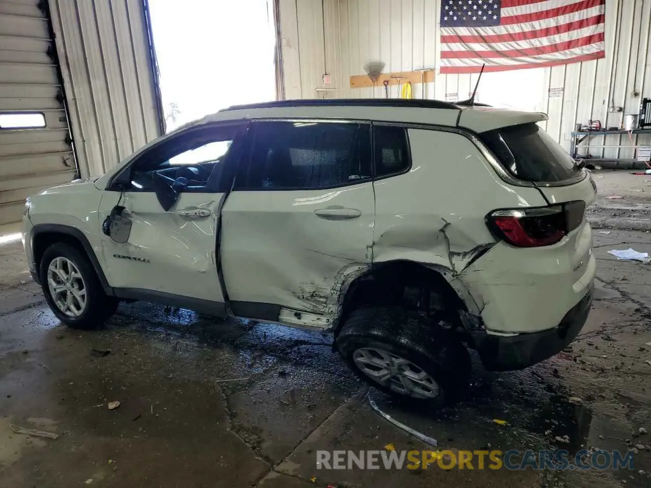 2 fotografías del automóvil dañado 3C4NJDBN9RT136551 JEEP COMPASS 2024