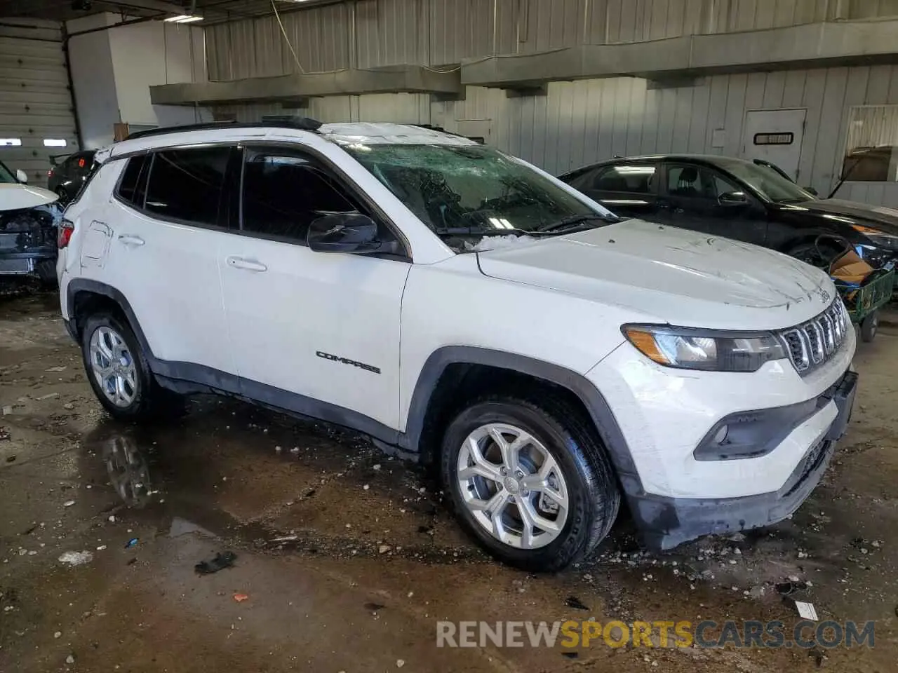 4 fotografías del automóvil dañado 3C4NJDBN9RT136551 JEEP COMPASS 2024