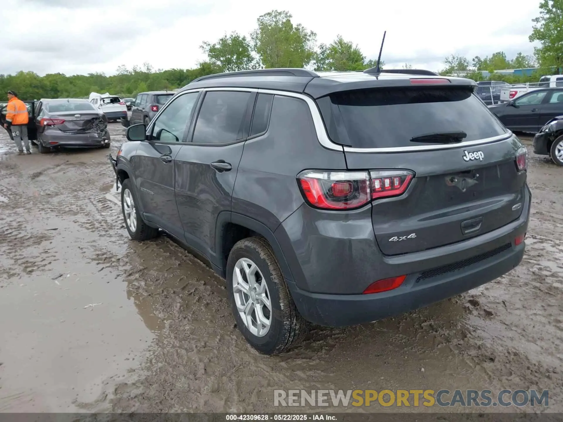 3 fotografías del automóvil dañado 3C4NJDBNXRT121282 JEEP COMPASS 2024