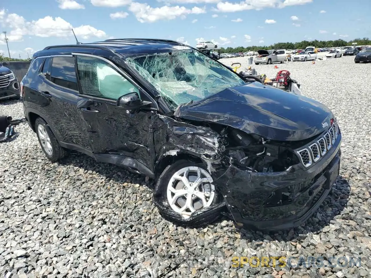 4 fotografías del automóvil dañado 3C4NJDBNXRT133089 JEEP COMPASS 2024