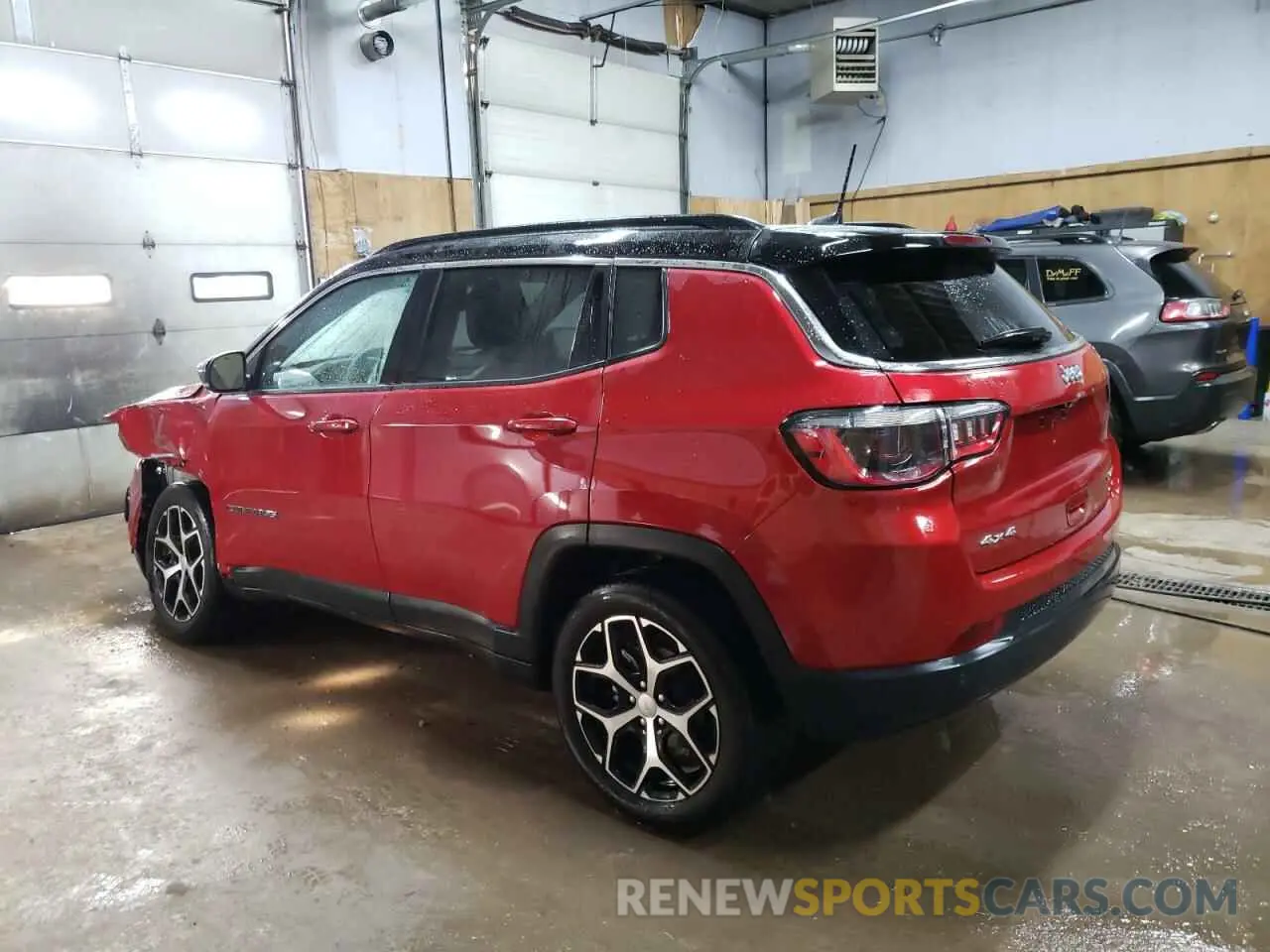 2 fotografías del automóvil dañado 3C4NJDCN0RT156198 JEEP COMPASS 2024