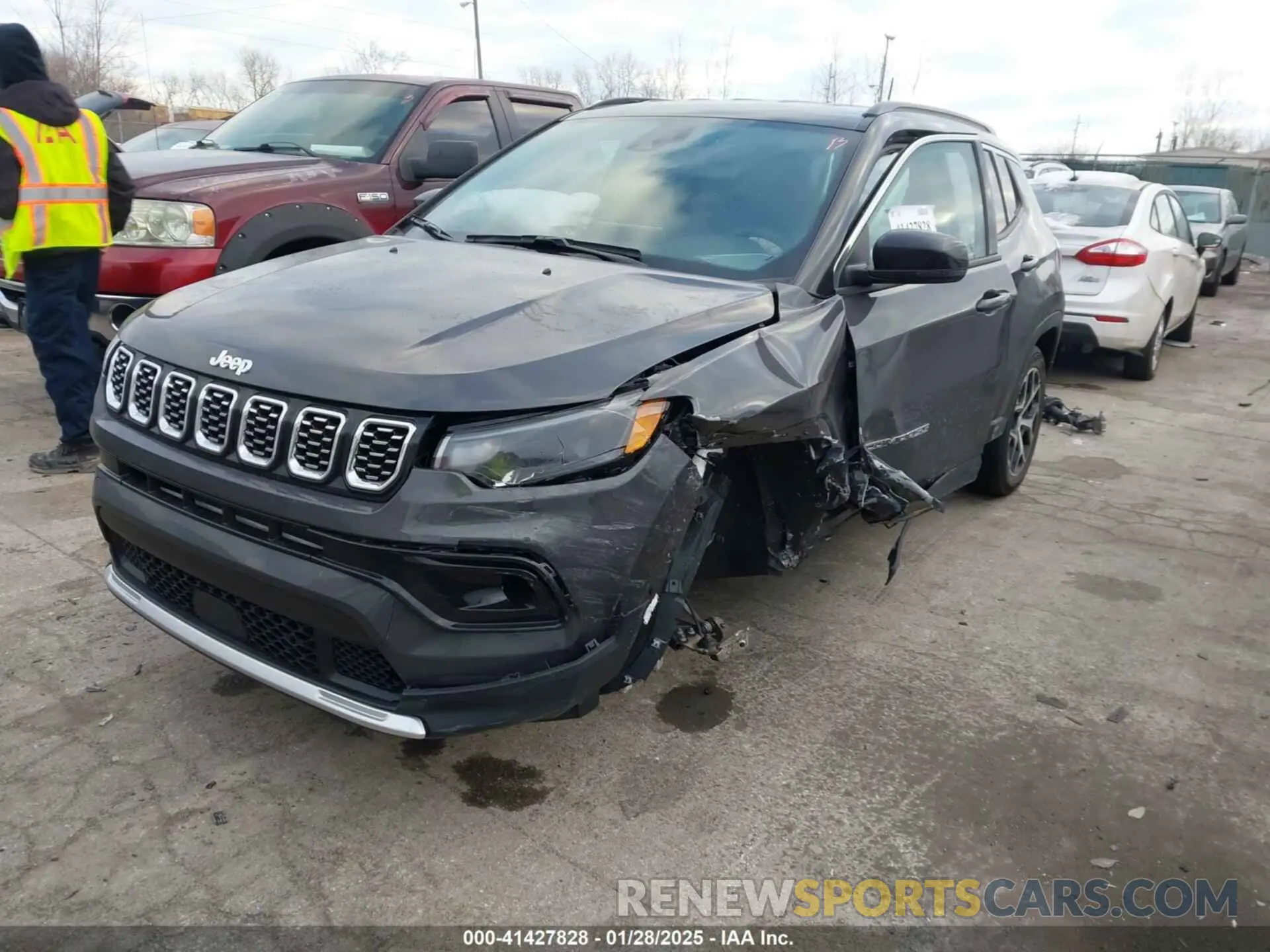 2 fotografías del automóvil dañado 3C4NJDCN2RT153271 JEEP COMPASS 2024