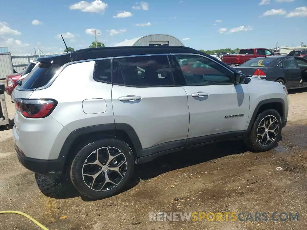 3 fotografías del automóvil dañado 3C4NJDCN6RT150907 JEEP COMPASS 2024