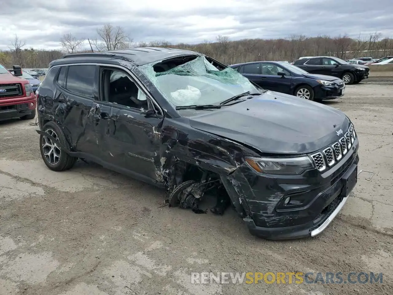4 fotografías del automóvil dañado 3C4NJDCN8RT166610 JEEP COMPASS 2024