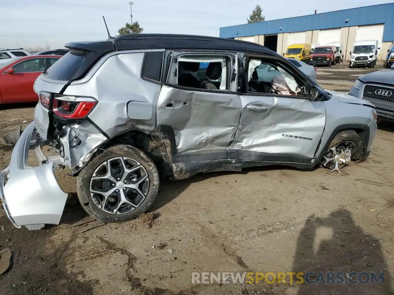 3 fotografías del automóvil dañado 3C4NJDCN9RT107193 JEEP COMPASS 2024