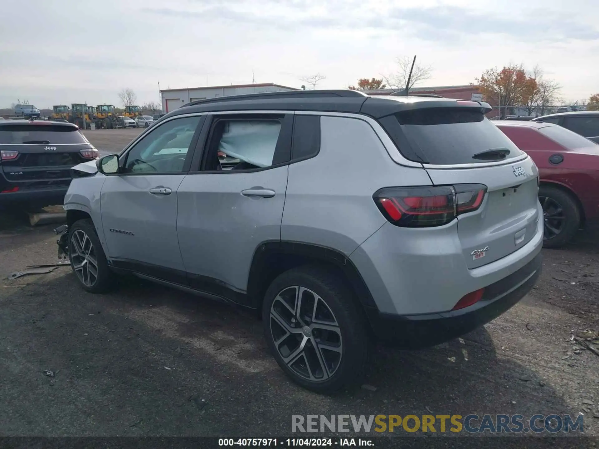 3 fotografías del automóvil dañado 3C4NJDCN9RT128903 JEEP COMPASS 2024