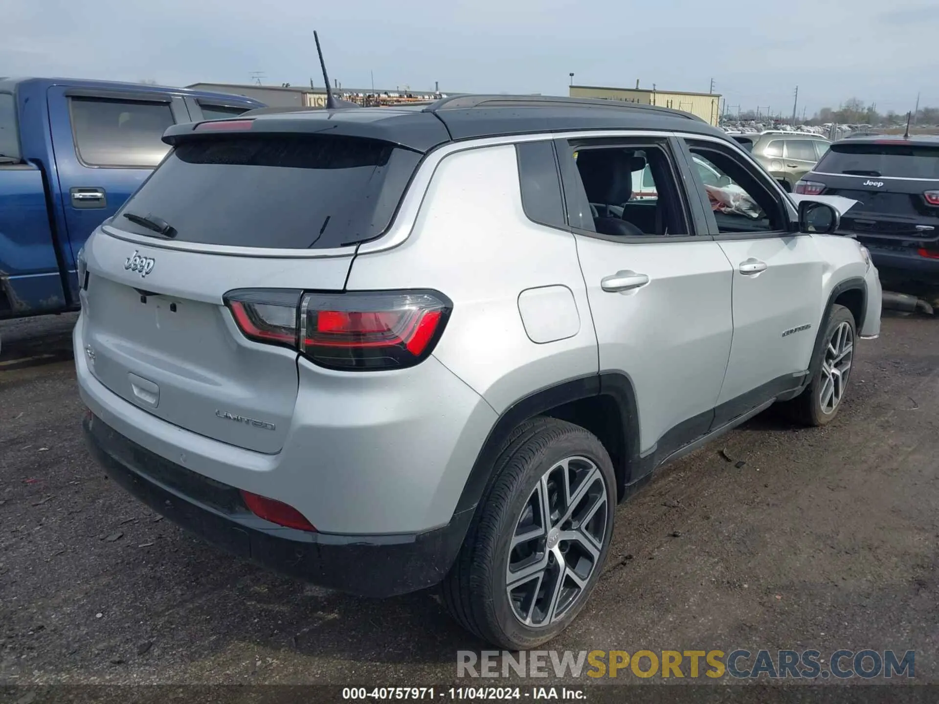 4 fotografías del automóvil dañado 3C4NJDCN9RT128903 JEEP COMPASS 2024