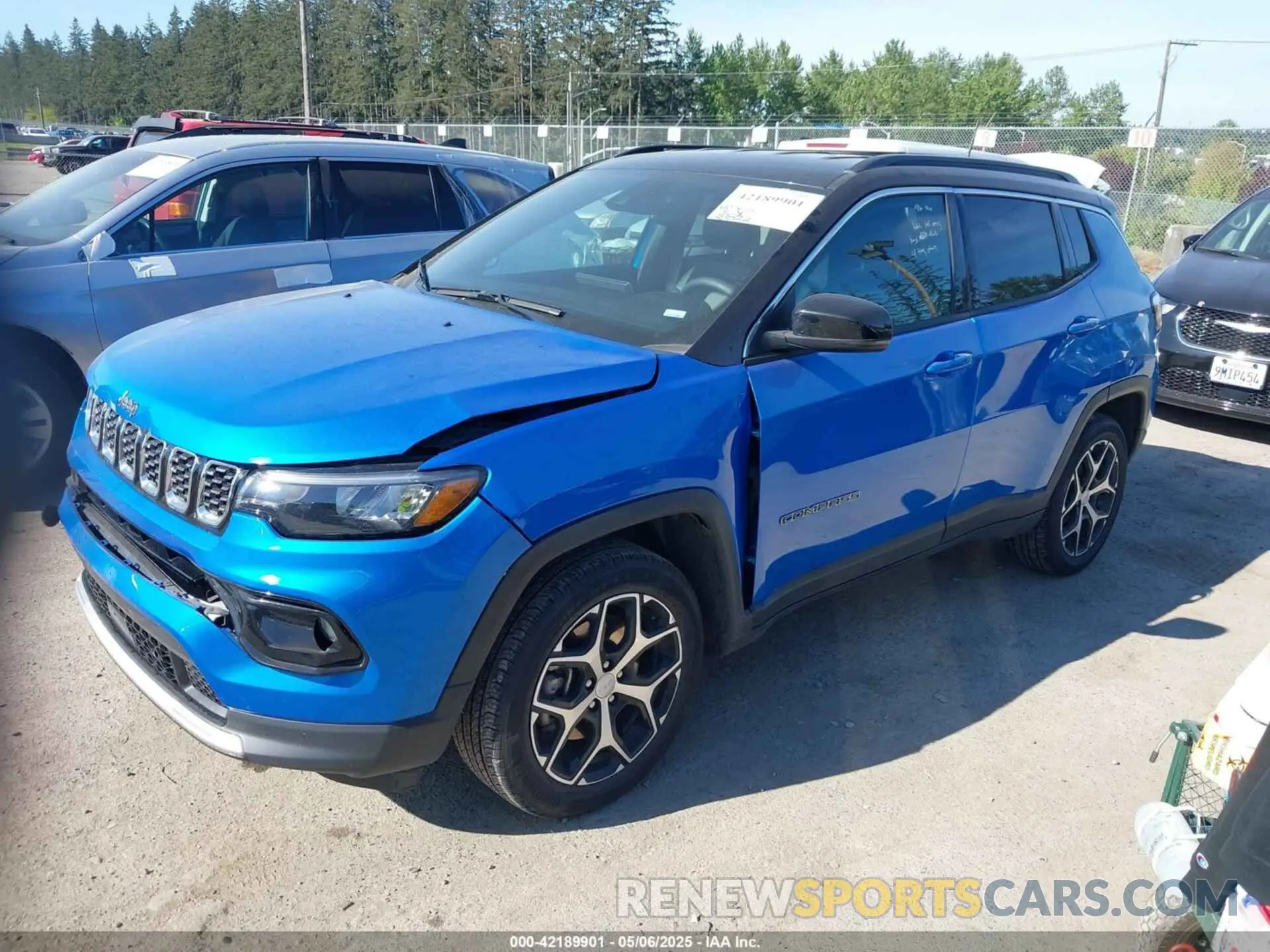 2 fotografías del automóvil dañado 3C4NJDCNXRT125377 JEEP COMPASS 2024