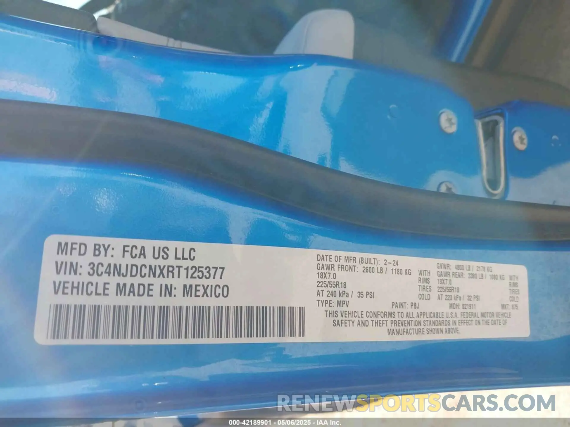 9 fotografías del automóvil dañado 3C4NJDCNXRT125377 JEEP COMPASS 2024