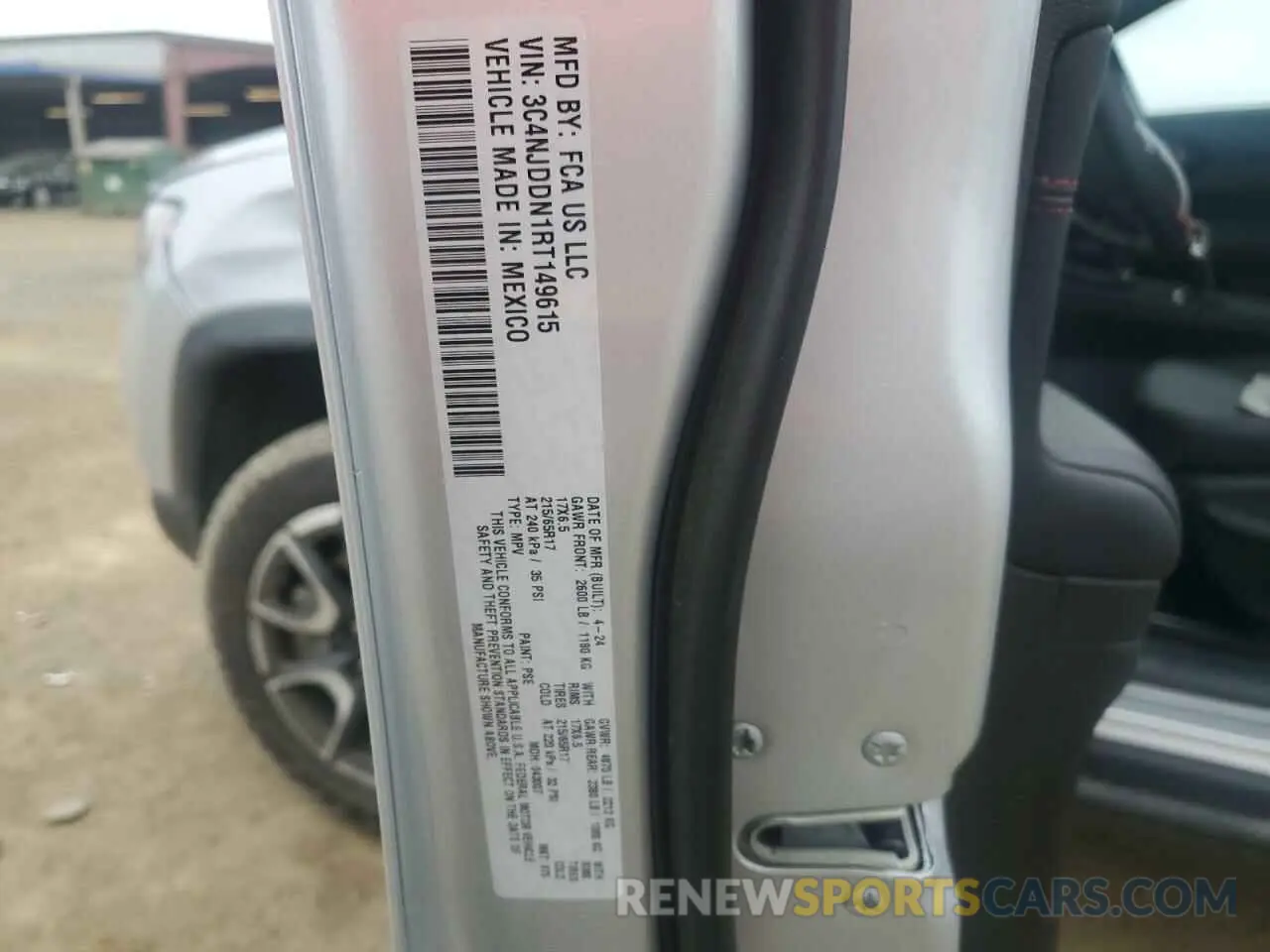 13 fotografías del automóvil dañado 3C4NJDDN1RT149615 JEEP COMPASS 2024