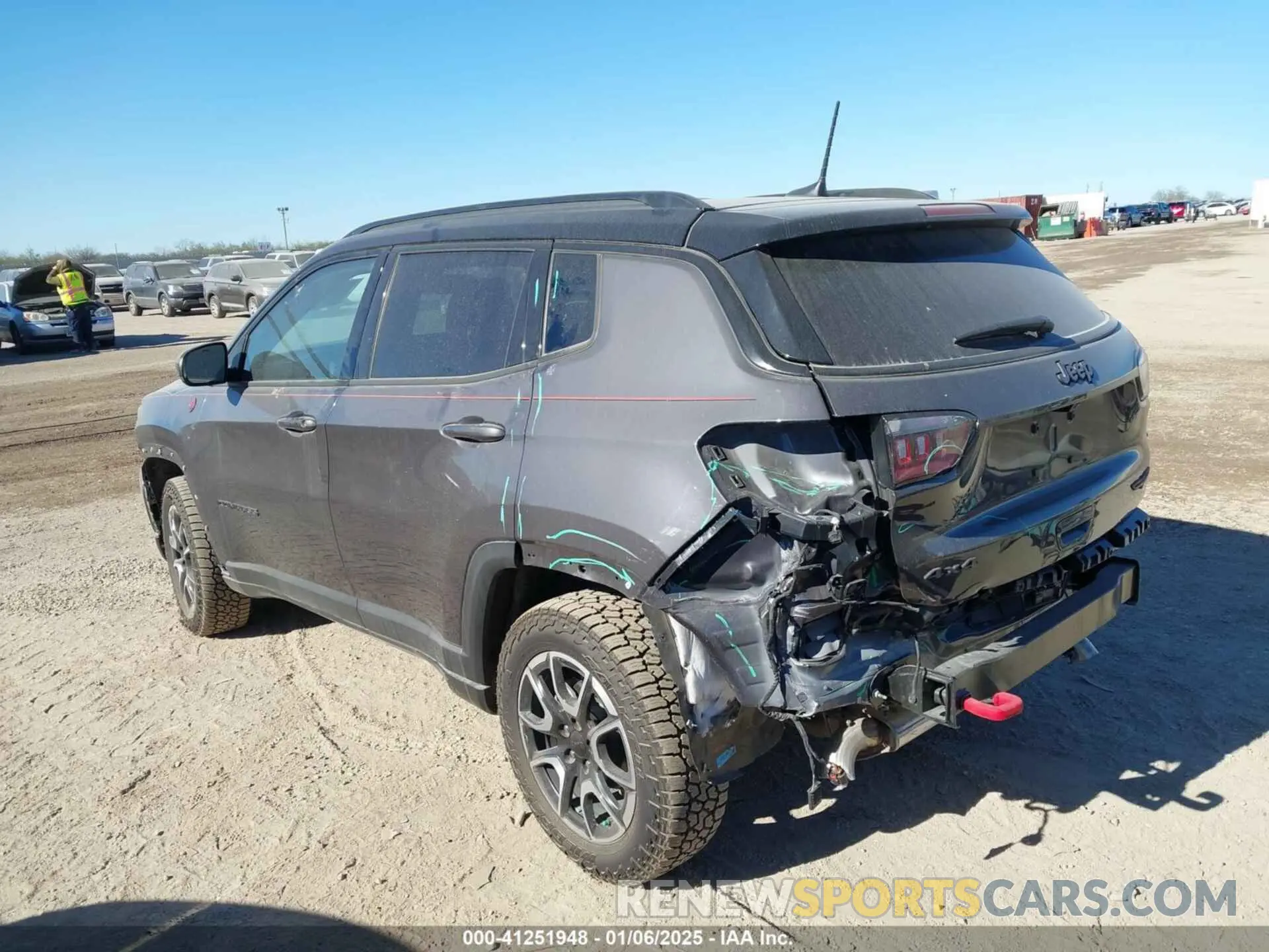 3 fotografías del automóvil dañado 3C4NJDDN4RT135384 JEEP COMPASS 2024