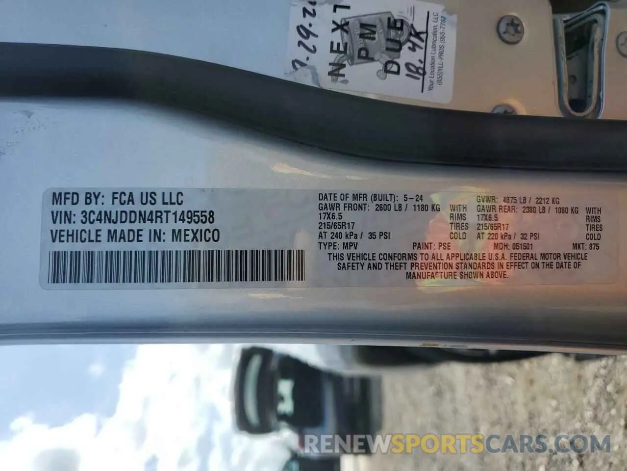 14 fotografías del automóvil dañado 3C4NJDDN4RT149558 JEEP COMPASS 2024
