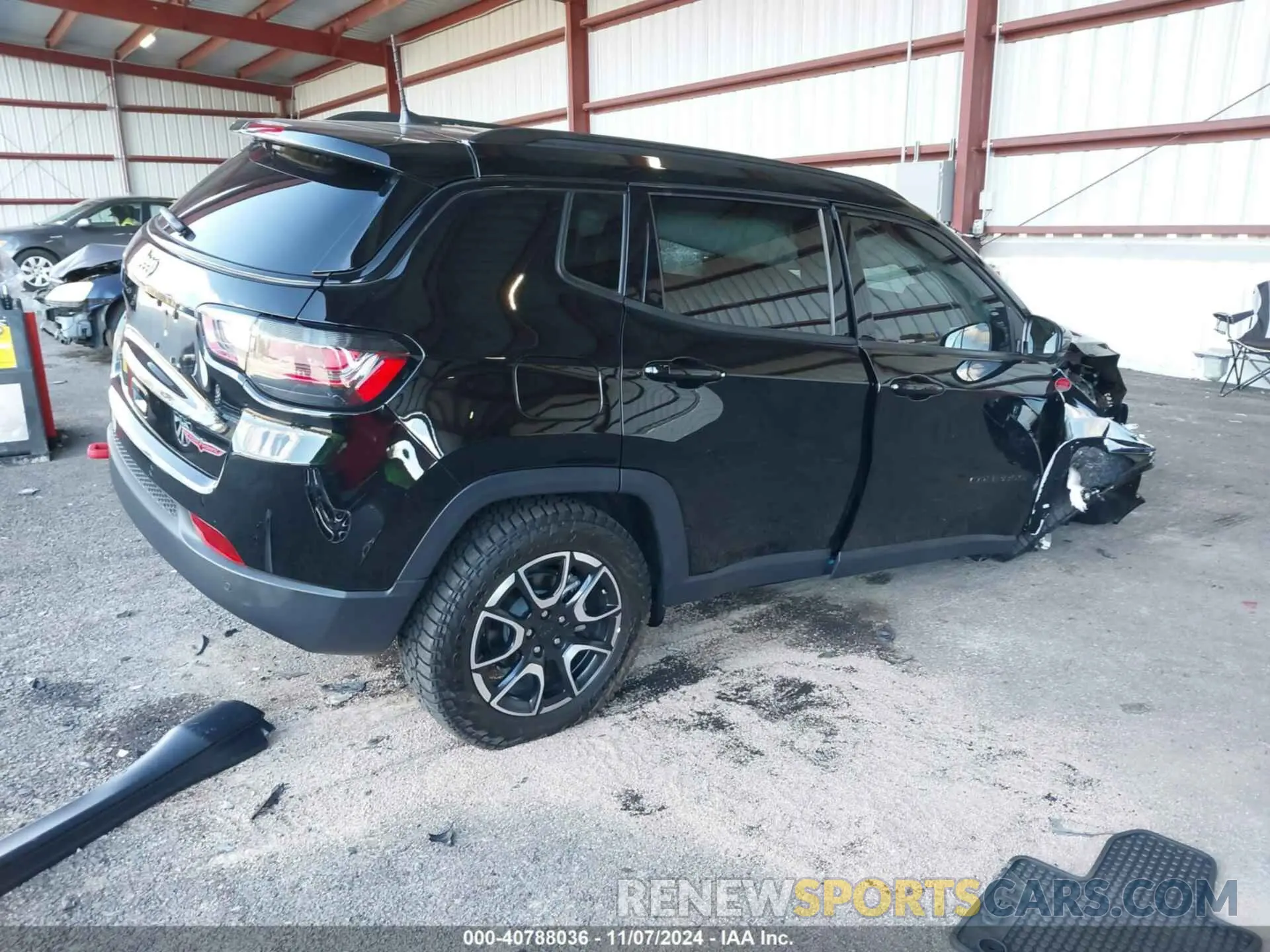 4 fotografías del automóvil dañado 3C4NJDDN9RT155338 JEEP COMPASS 2024