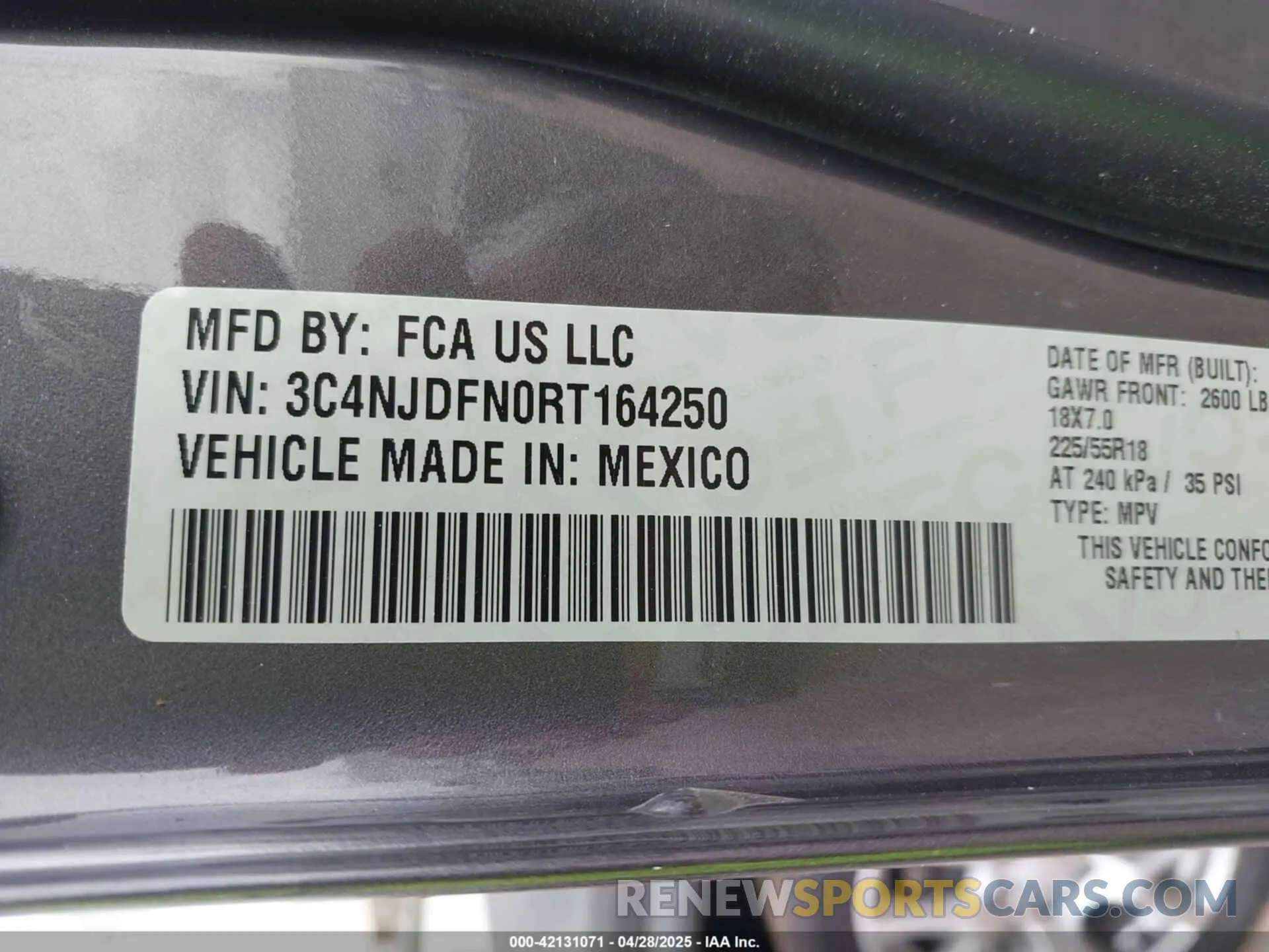 9 fotografías del automóvil dañado 3C4NJDFN0RT164250 JEEP COMPASS 2024