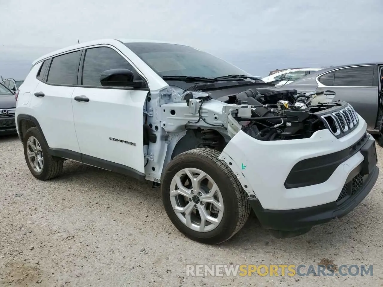 4 fotografías del automóvil dañado 3C4NJDAN3ST501555 JEEP COMPASS 2025
