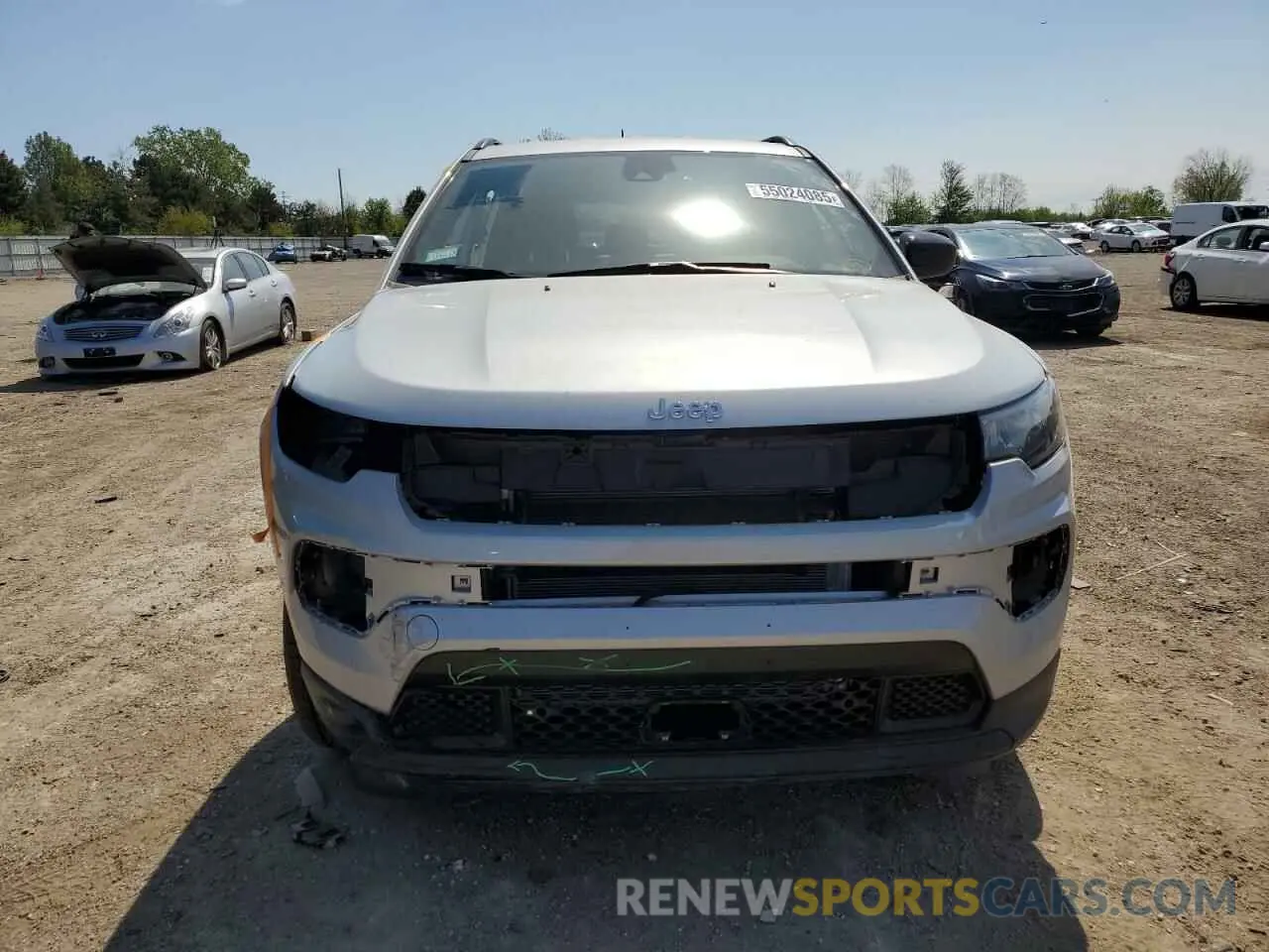 5 fotografías del automóvil dañado 3C4NJDBN1ST566404 JEEP COMPASS 2025