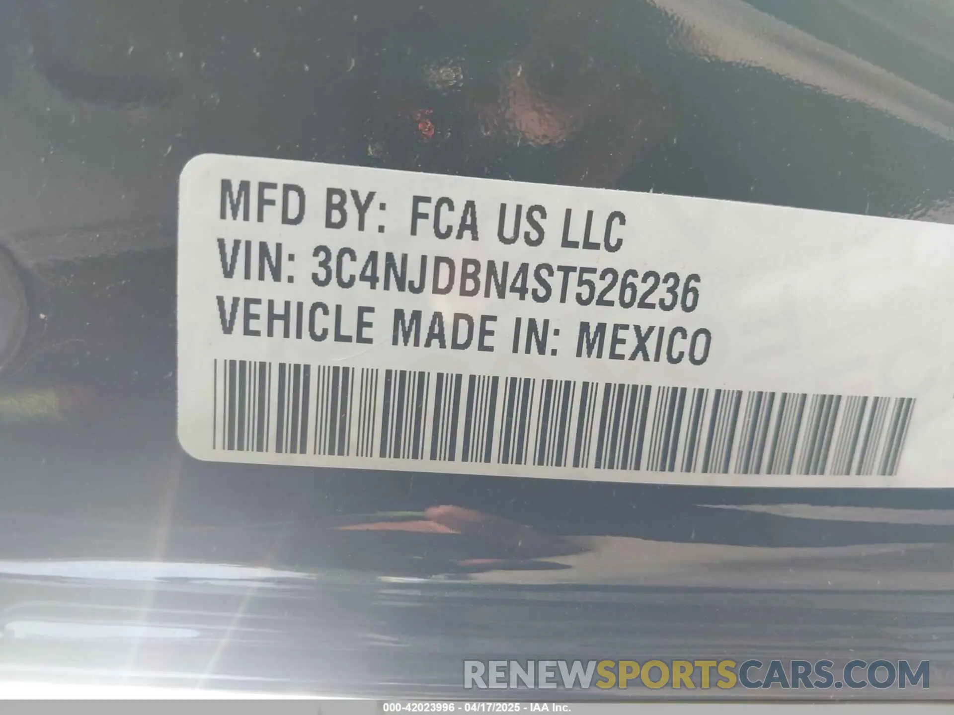 9 fotografías del automóvil dañado 3C4NJDBN4ST526236 JEEP COMPASS 2025