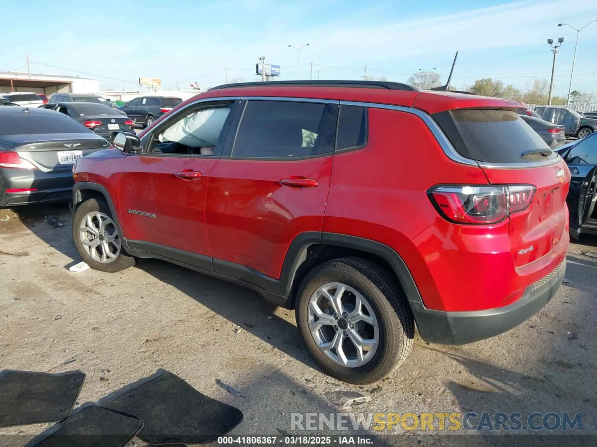 3 fotografías del automóvil dañado 3C4NJDBN9ST553240 JEEP COMPASS 2025