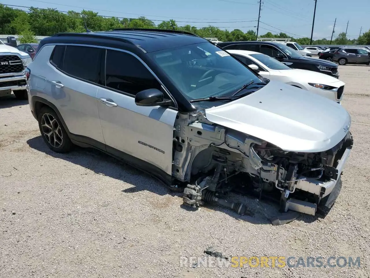 4 fotografías del automóvil dañado 3C4NJDCN2ST509949 JEEP COMPASS 2025