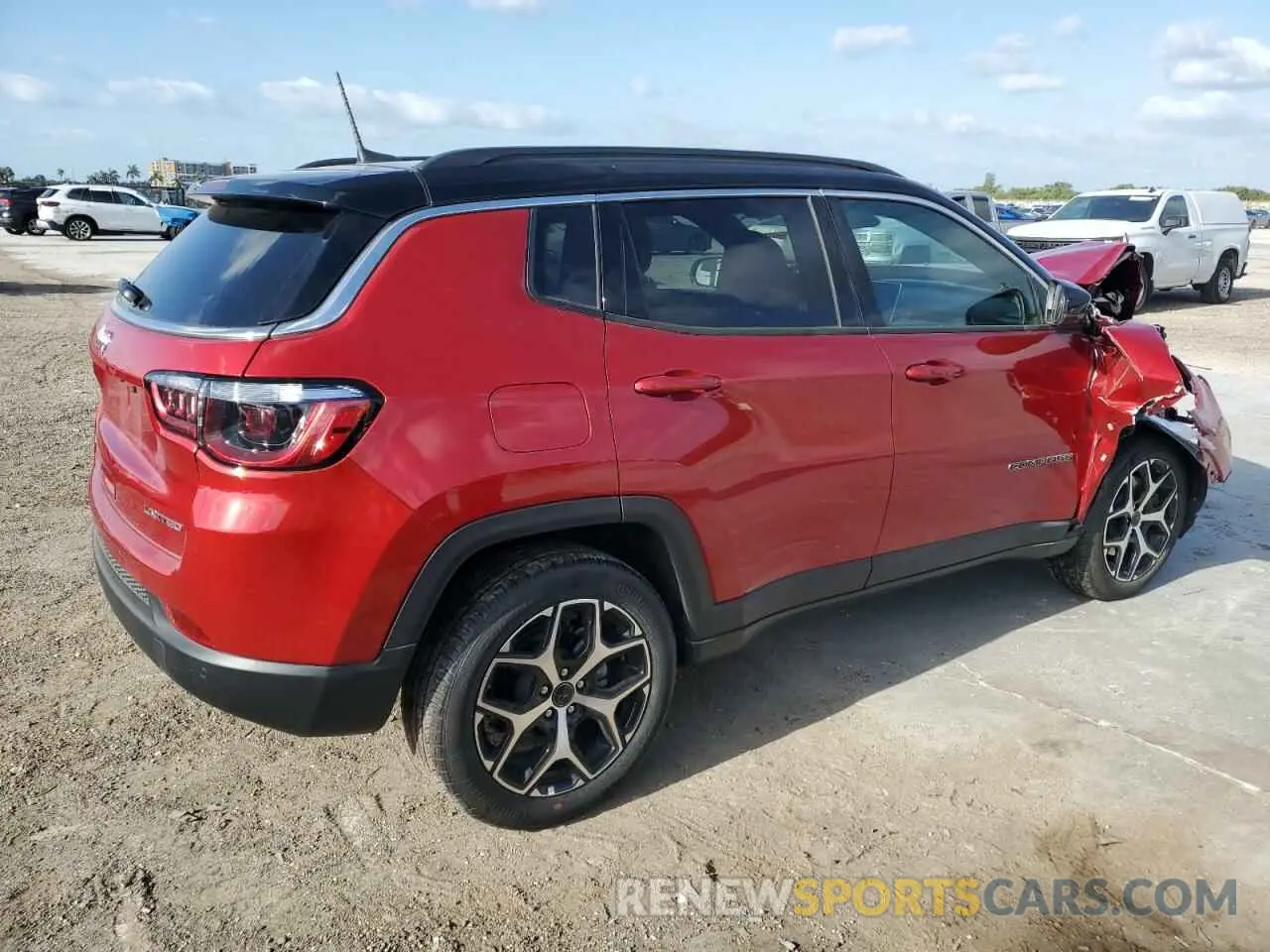 3 fotografías del automóvil dañado 3C4NJDCN2ST521728 JEEP COMPASS 2025