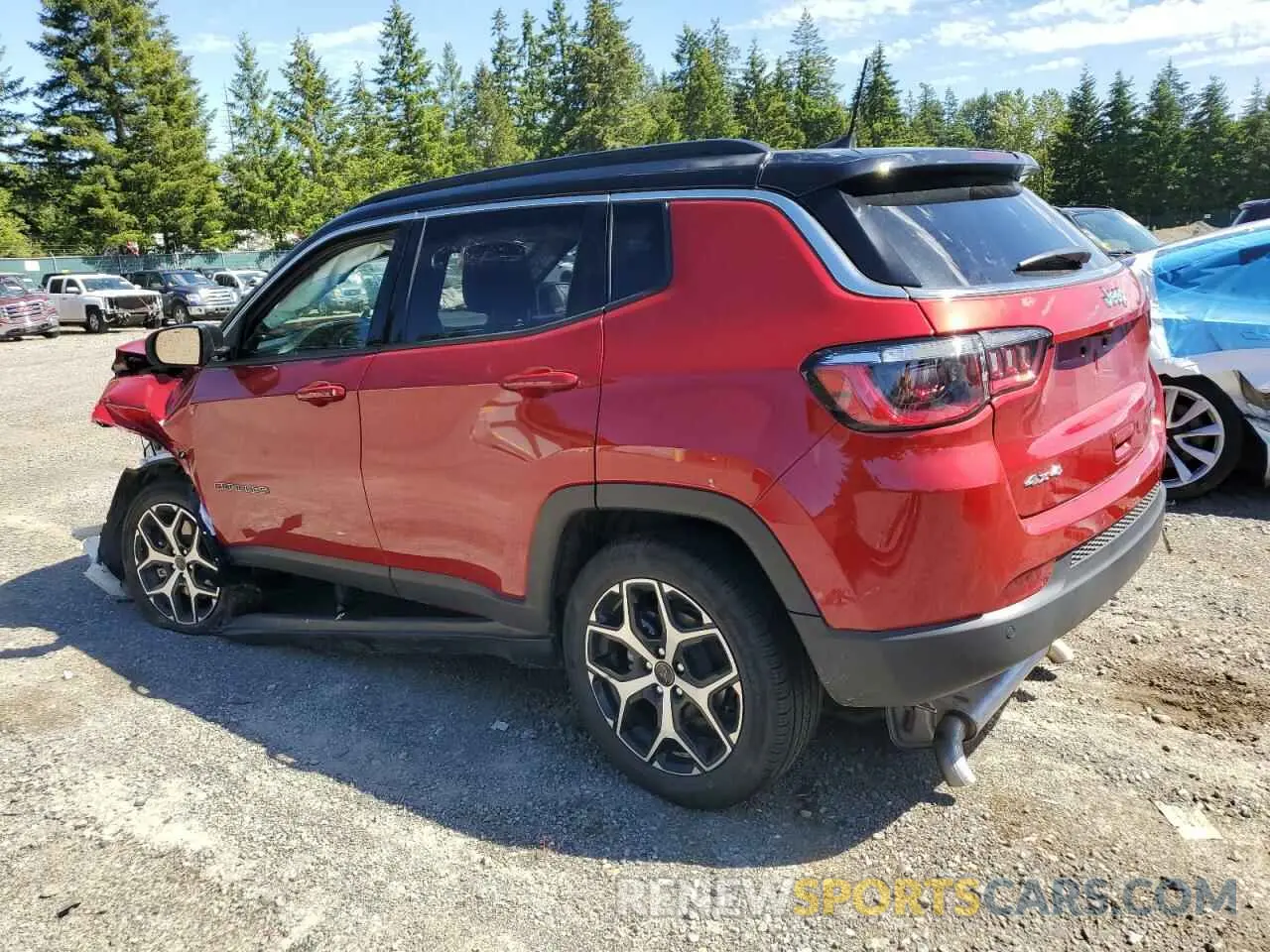 2 fotografías del automóvil dañado 3C4NJDCN3ST546542 JEEP COMPASS 2025