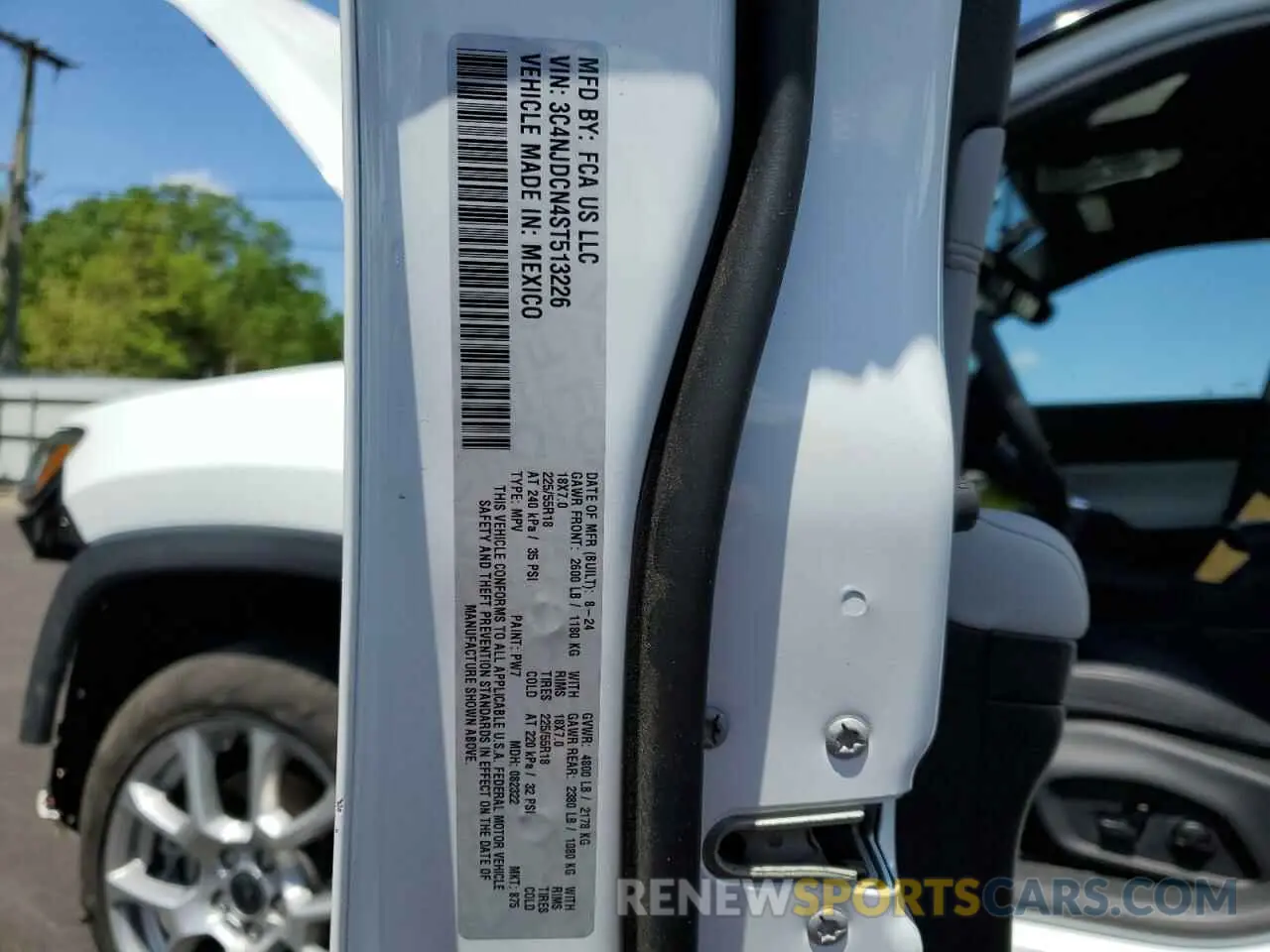 14 fotografías del automóvil dañado 3C4NJDCN4ST513226 JEEP COMPASS 2025