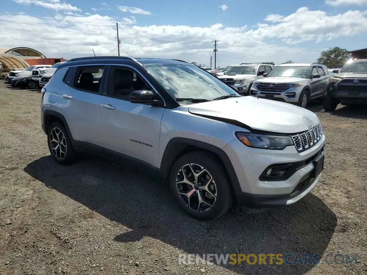 4 fotografías del automóvil dañado 3C4NJDCN6ST525491 JEEP COMPASS 2025