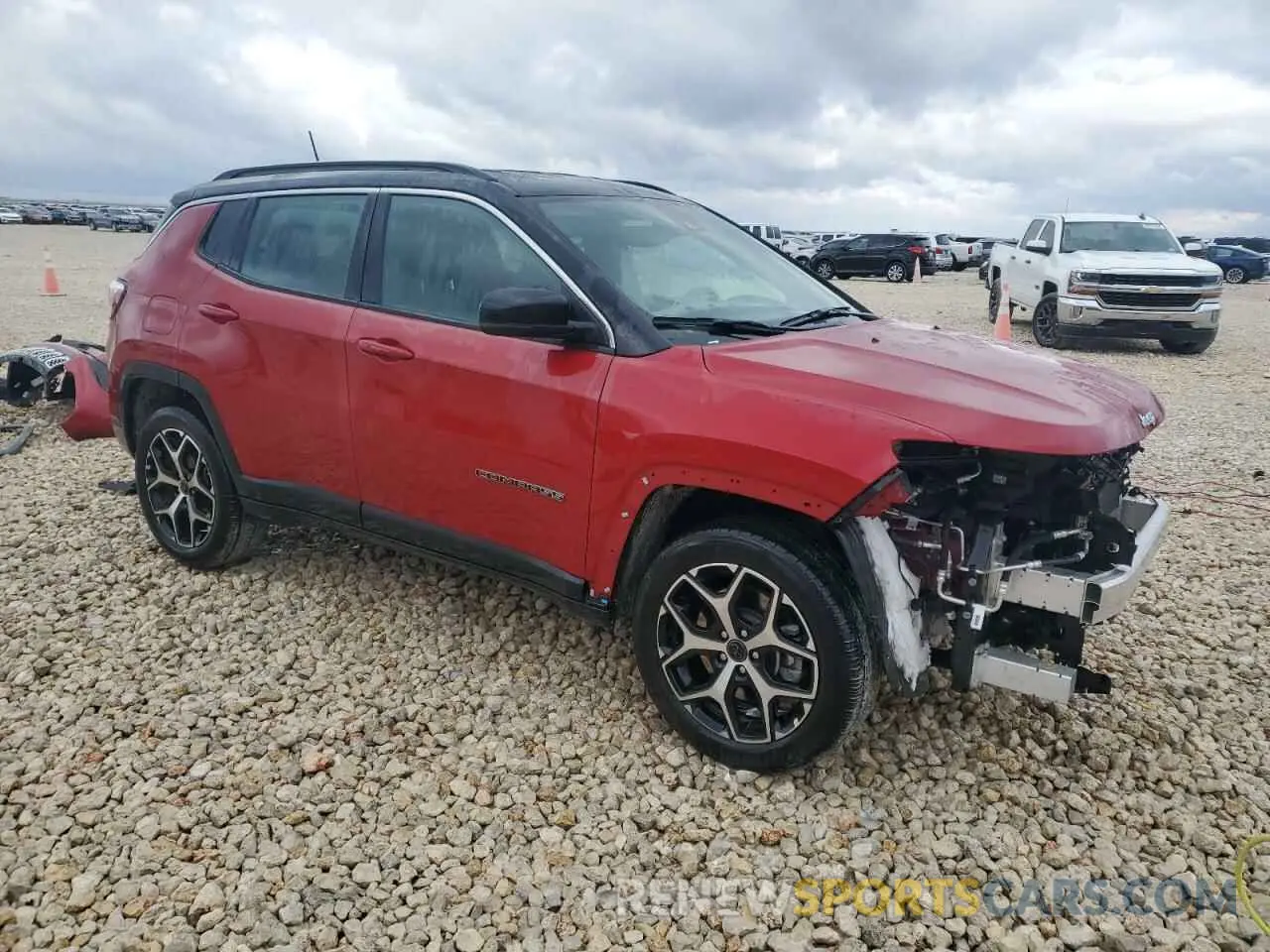 4 fotografías del automóvil dañado 3C4NJDCN8ST511138 JEEP COMPASS 2025