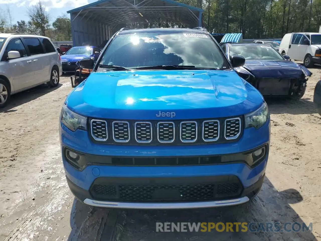 5 fotografías del automóvil dañado 3C4NJDCNXST508001 JEEP COMPASS 2025