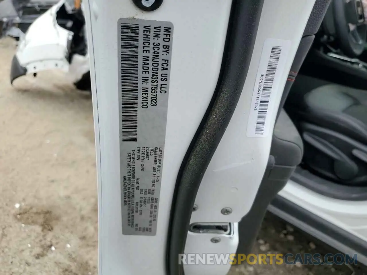 14 fotografías del automóvil dañado 3C4NJDDN3ST557023 JEEP COMPASS 2025
