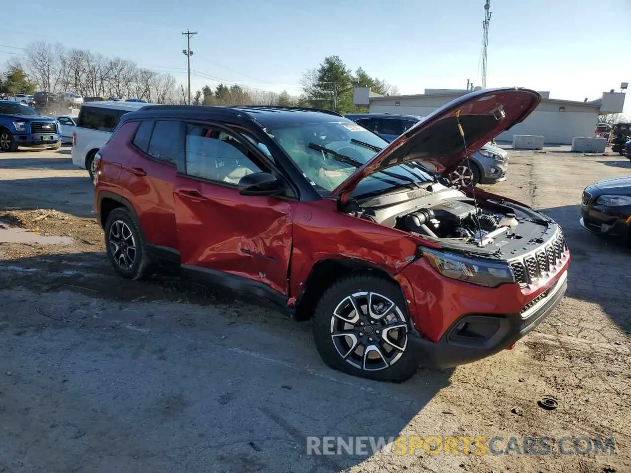 4 fotografías del automóvil dañado 3C4NJDDN6ST543357 JEEP COMPASS 2025