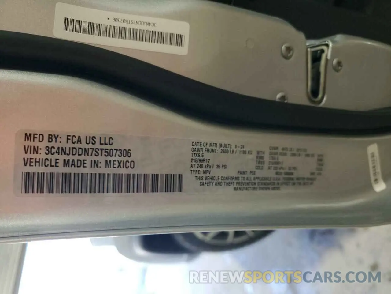 13 fotografías del automóvil dañado 3C4NJDDN7ST507306 JEEP COMPASS 2025