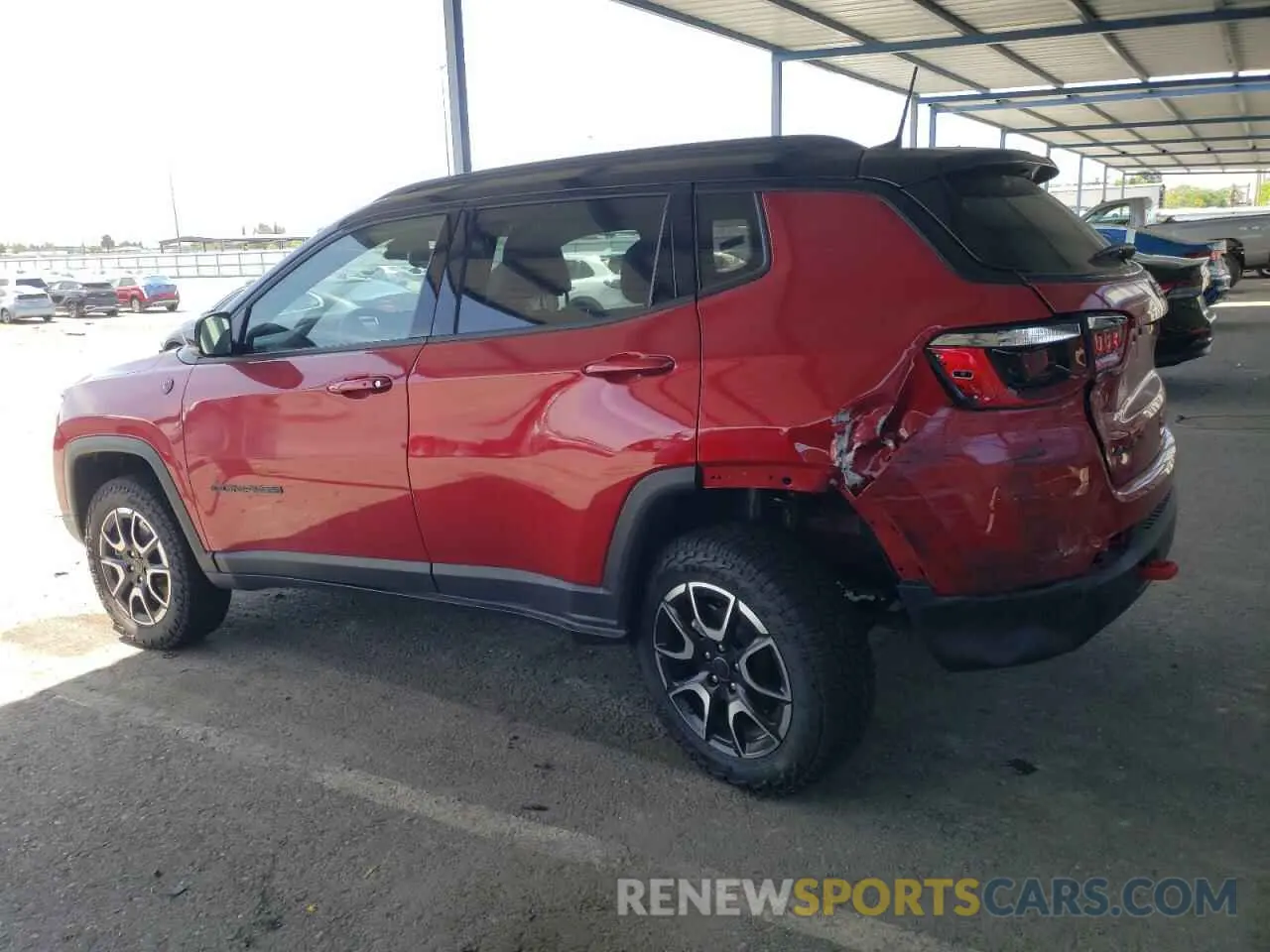 2 fotografías del automóvil dañado 3C4NJDDN7ST557719 JEEP COMPASS 2025